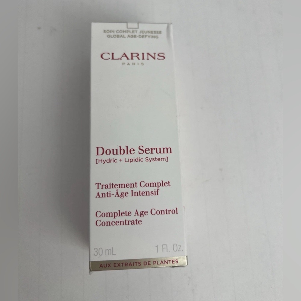 Clarins Double Serum Light Anti Aging Concentrate 1 Fl Oz- Hydric Lipidic System - Picture 4 of 6